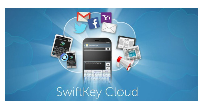 В приложении SwiftKey реализована поддержка сервиса SwiftKey Cloud
