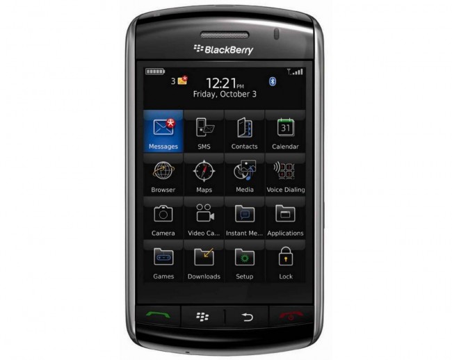 BlackBerry Storm 9500 – первый смартфон RIM с сенсорным экраном