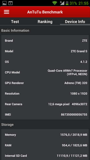 Обзор ZTE Grand S (V988)