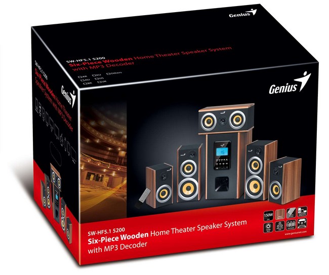 Genius SW-HF5.1 5200 HD - 5.1-канальный домашний кинотеатр с MP3-декодером