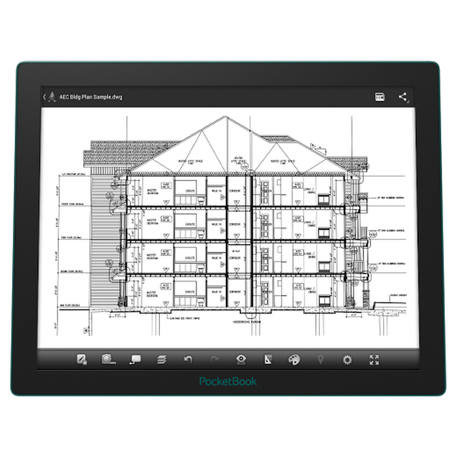 PocketBook анонсировала планшет PocketBook CAD Reader с 13,3-дюймовым экраном E Ink Fina