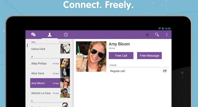 Viber 4.1 позволяет звонить на мобильные и стационарные телефонные номера
