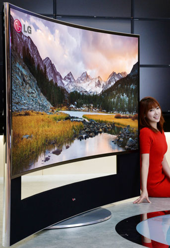 LG представит на CES 2014 первый в мире 105-дюймовый изогнутый телевизор