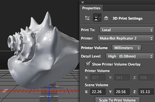 В Adobe Photoshop CC появилась поддержка 3D-печати