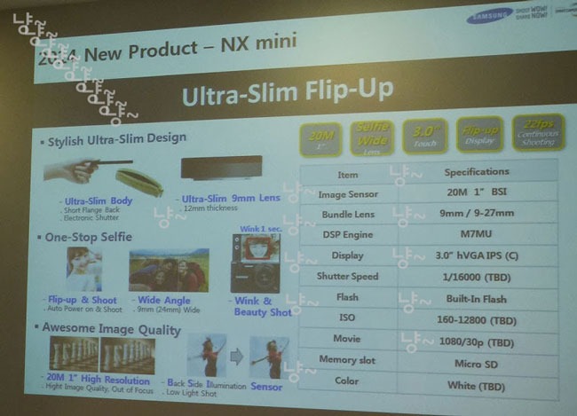 Samsung разработала компактную камеру NX mini