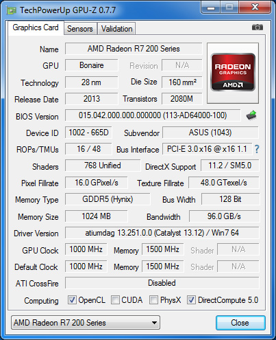 ASUS_R7260_GPU-Z_info