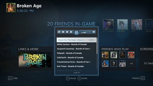 Valve представила функцию Steam Music