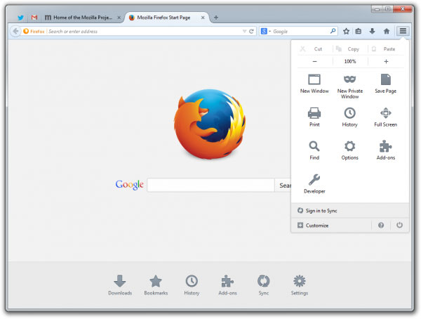 В бета-версии Firefox 29 внедрена синхронизация данных браузера
