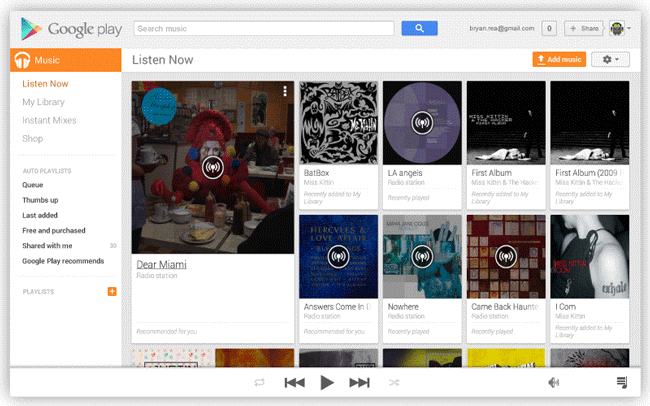 В Google Play Music теперь можно загружать музыку, перетаскивая файлы мышкой