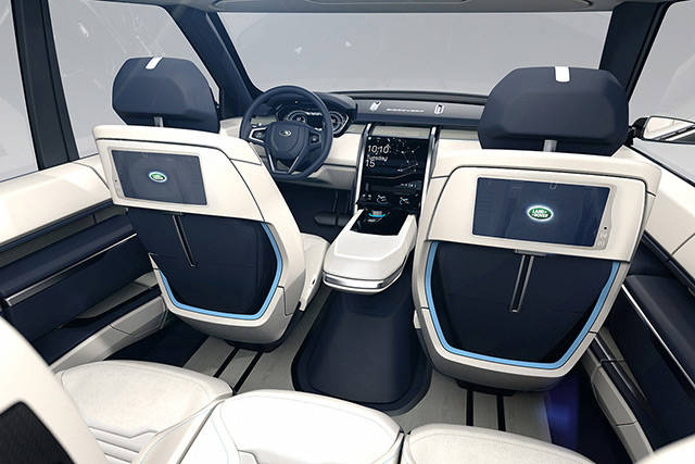 Land Rover показала концепт-кар «внедорожника будущего» Discovery Vision и сообщила о партнерстве с Virgin Galactic