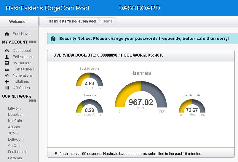 dogecoin mining pool server