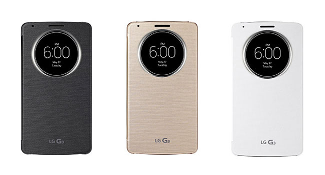 LG анонсировала чехол с окном QuickCircle для смартфона G3
