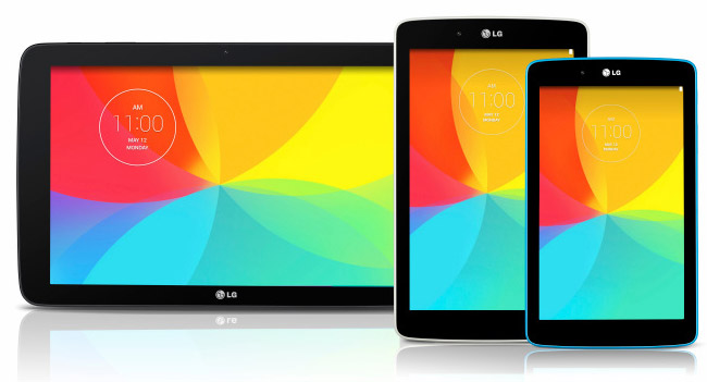 LG анонсировала три новых планшета G Pad