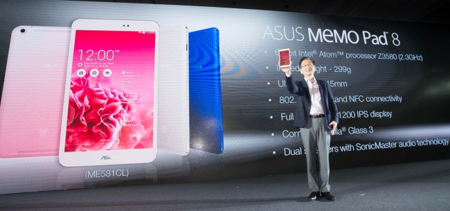 ASUS unveiled MeMO Pad 8, the world’s lightest 8-inch LTE tablet