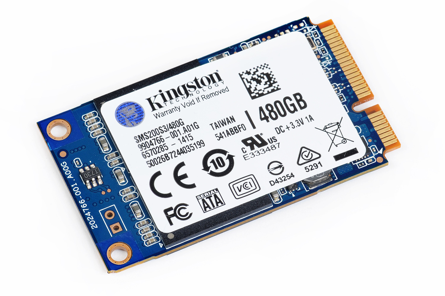 Kingston SMS200S3/480G: скоростной SSD формата mSATA
