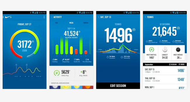 Nike выпустила приложение Nike+ FuelBand для платформы Android