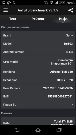 Обзор смартфона Sony Xperia Z3