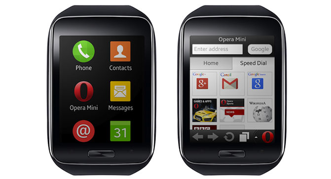Для умных часов Samsung Gear S стал доступен браузер Opera Mini