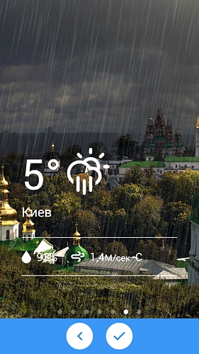 Прогноз погоды на завтра: обзор погодных информеров для Android