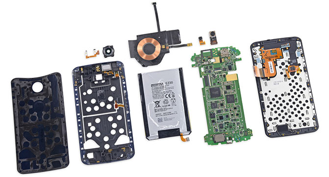 Специалисты iFixit разобрали смартфон Nexus 6 и оценили его ремонтопригодность