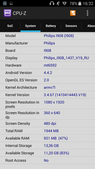 Обзор Android-смартфона Philips Xenium I908 с поддержкой двух SIM-карт