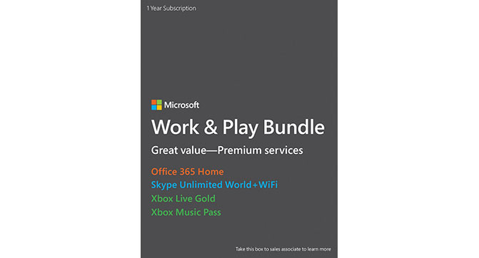Microsoft предлагает пакет Work & Play Bundle, включающий 4 сервиса по подписке с большой скидкой