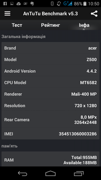 Обзор смартфона Acer Liquid Z500