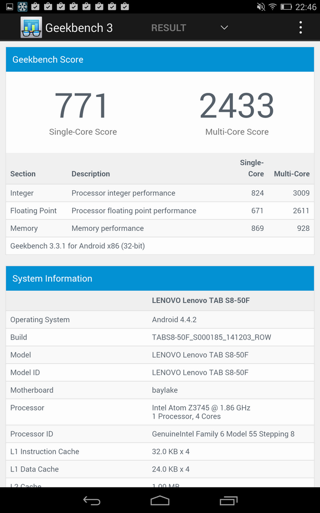 Обзор Android-планшета Lenovo Tab S8-50