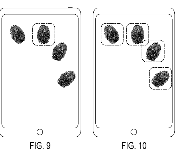 Apple запатентовала сканер отпечатков пальцев, размещенный в сенсорном дисплее
