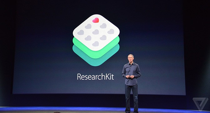 Apple анонсировала фреймворк ResearchKit для проведения медицинской диагностики силами смартфона