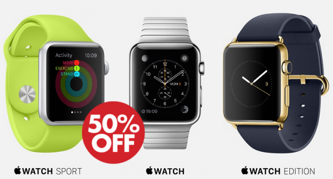 Apple Watch 50% off