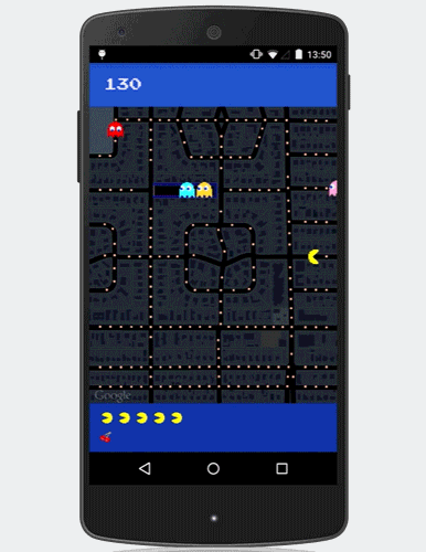 Google внедрила игру Pac-Man в Google Maps