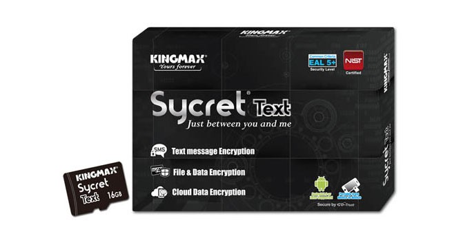 KINGMAX выпустила карту памяти Sycret Text с функцией шифрования данных