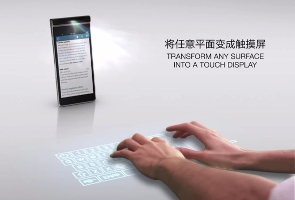 Lenovo Smart Cast – оригинальный концепт смартфона с поворотным лазерным проектором