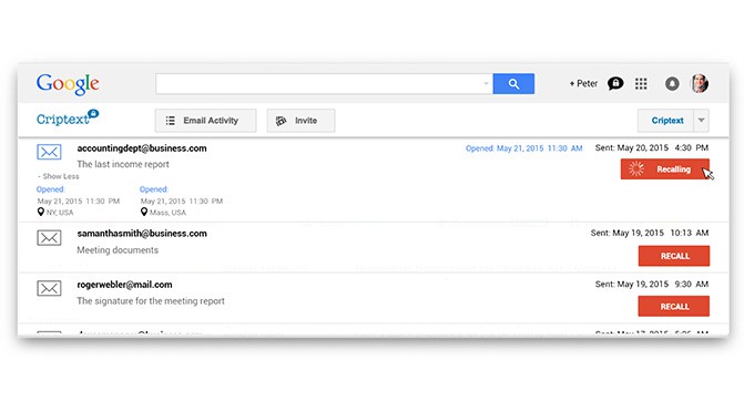 Сервис Criptext позволяет зашифровать и отозвать отправленные через Gmail сообщения