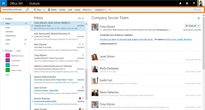Веб-приложение Outlook получило новое название, новый дизайн и новые функции