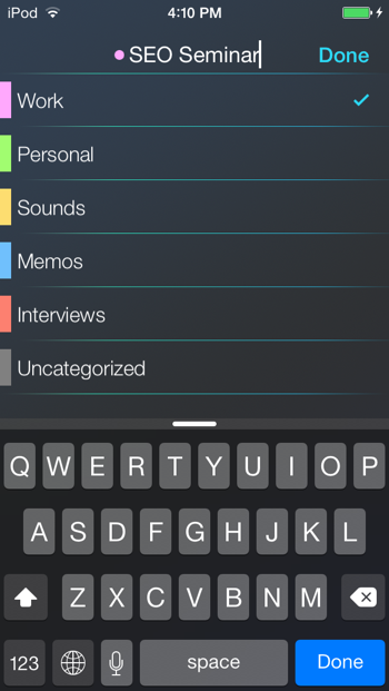 RecApp – профессиональный диктофон для iOS пользователей