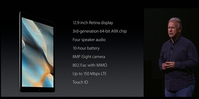 Apple представила 12,9-дюймовый планшет iPad Pro