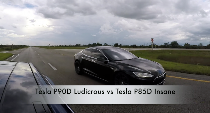 Tesla Ludicrous vs  Insane Mode