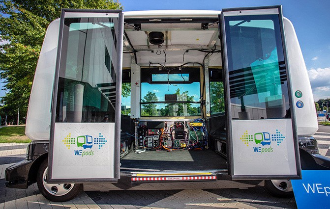 В Голландии скоро будут запущены самоуправляемые автобусы WEpods