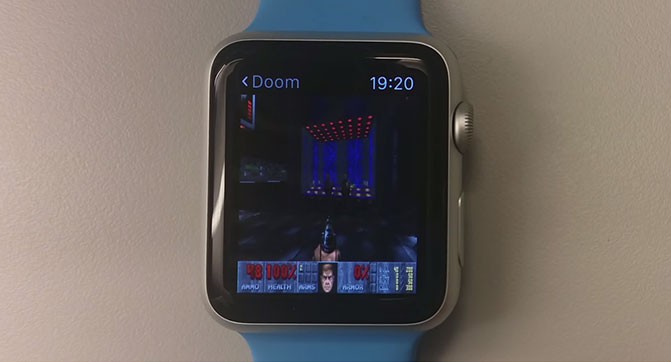 Игру Doom запустили на Apple Watch и Apple TV