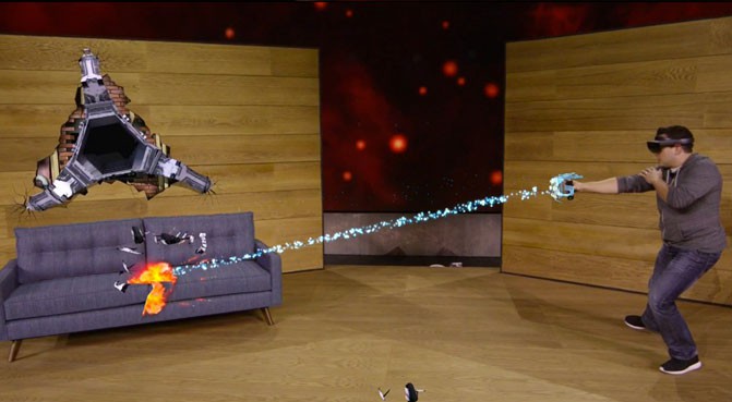 Microsoft продемонстрировала игру Project XRay для очков дополненной реальности HoloLens