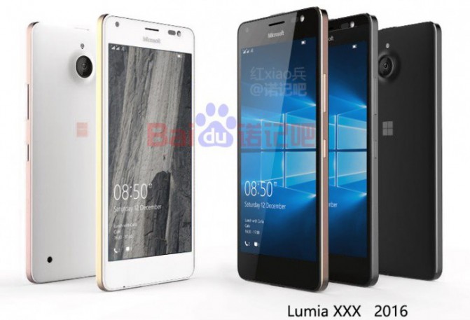 Смартфон Microsoft Lumia 850 засветился на новых рендерных изображениях