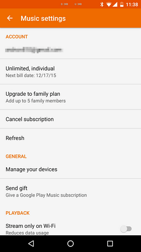 В Google Play Music теперь доступна подписка на семейный план