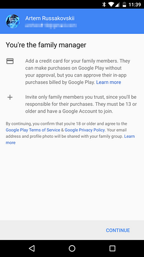 В Google Play Music теперь доступна подписка на семейный план