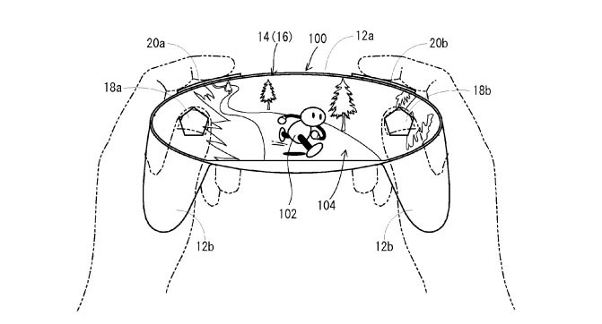 Nintendo запатентовала игровой контроллер с сенсорным дисплеем вместо привычных органов управления
