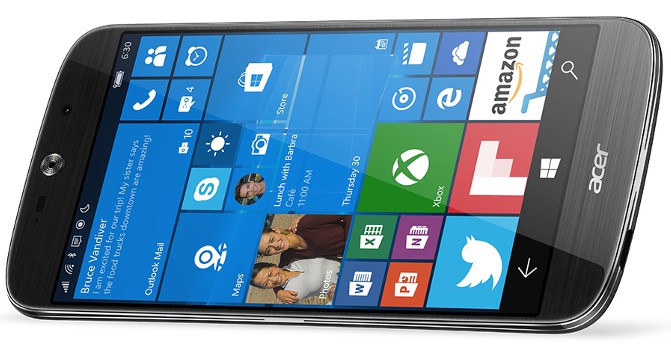 Acer выпустила флагманский смартфон с Windows 10 - Liquid Jade Primo