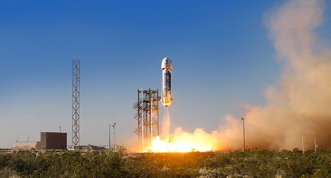Blue Origin смогла повторно запустить в космос и приземлить многоразовую ракету New Shepard