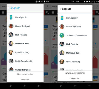 Google Hangouts на Android обновился до версии 7.0: быстрый ответ, ярлыки контактов, новый дизайн и другое