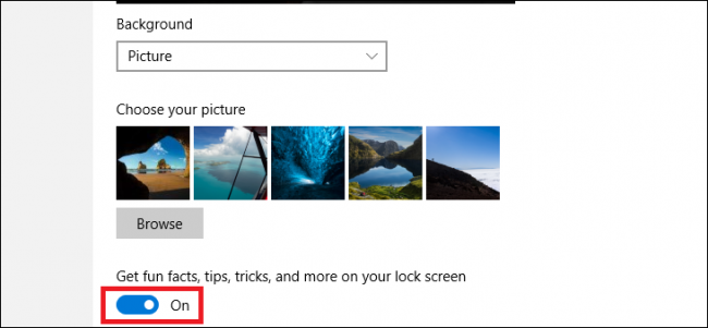 Отключить функцию Spotlight, или Как раз и навсегда попрощаться с рекламой на экране блокировки в Windows 10